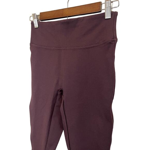 Spanx Ponte Legging Pant Ankle Length Brandywine Purple Stretch Size XS - Picture 2 of 4